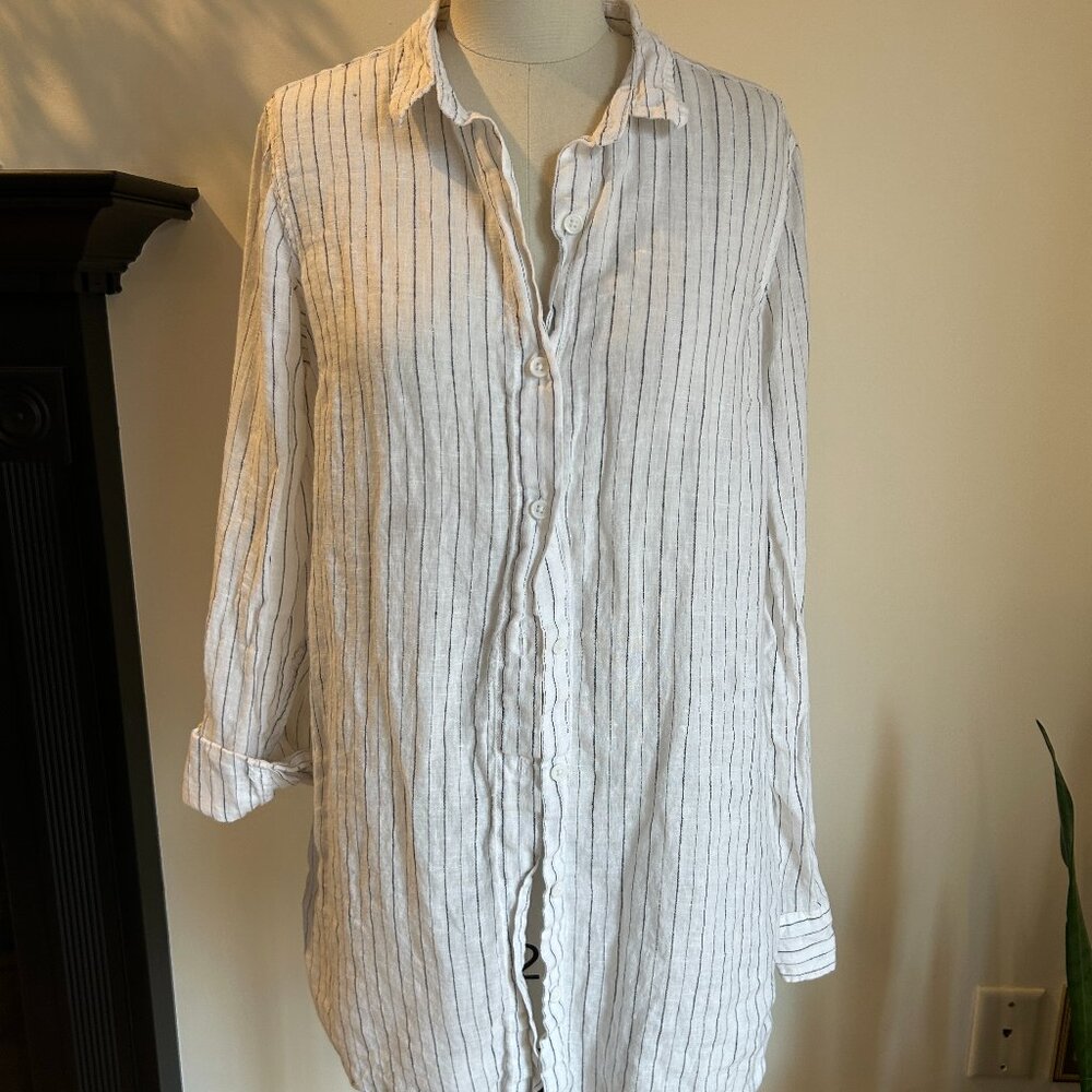 Garnet Hill - Linen Tunic LS Shirt